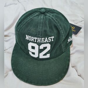 Polo Ralph Lauren Northeast 92 Green Hat Varsity Cap BNWT Adjustable